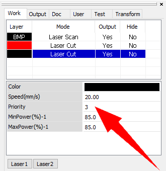 Layer Processing Order